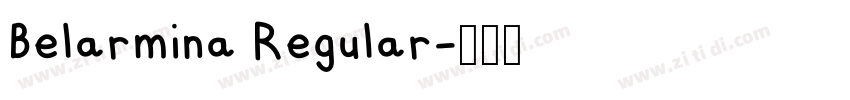 Belarmina Regular字体转换 Belarmina Regular字体转换
